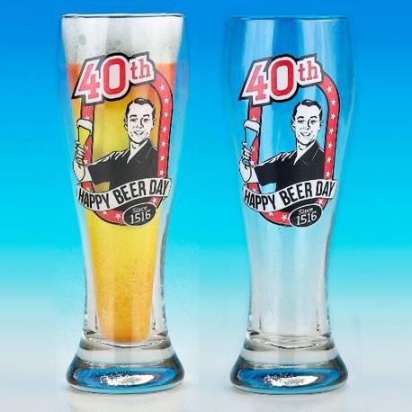 Kufel Pilsner na urodziny Beer Glass