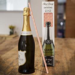 GIANT PAPER STRAW - PROSECCO