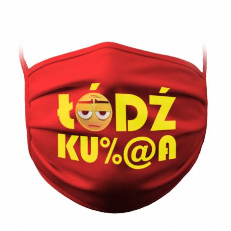 Mask with "Łódź Ku%@a" text Gadgets