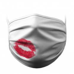Mask with kiss