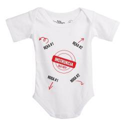 Baby Instructions - Body z instrukcją dla Taty idealne na prezent Dla niego